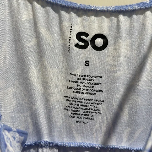 NWT! Blue Floral Maxi Dress - Picture 6 of 7